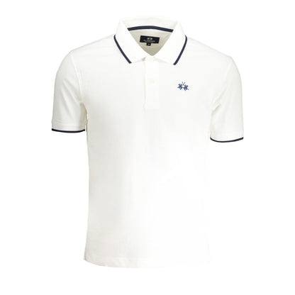 La Martina Tricou BPMP04PK031 ALB