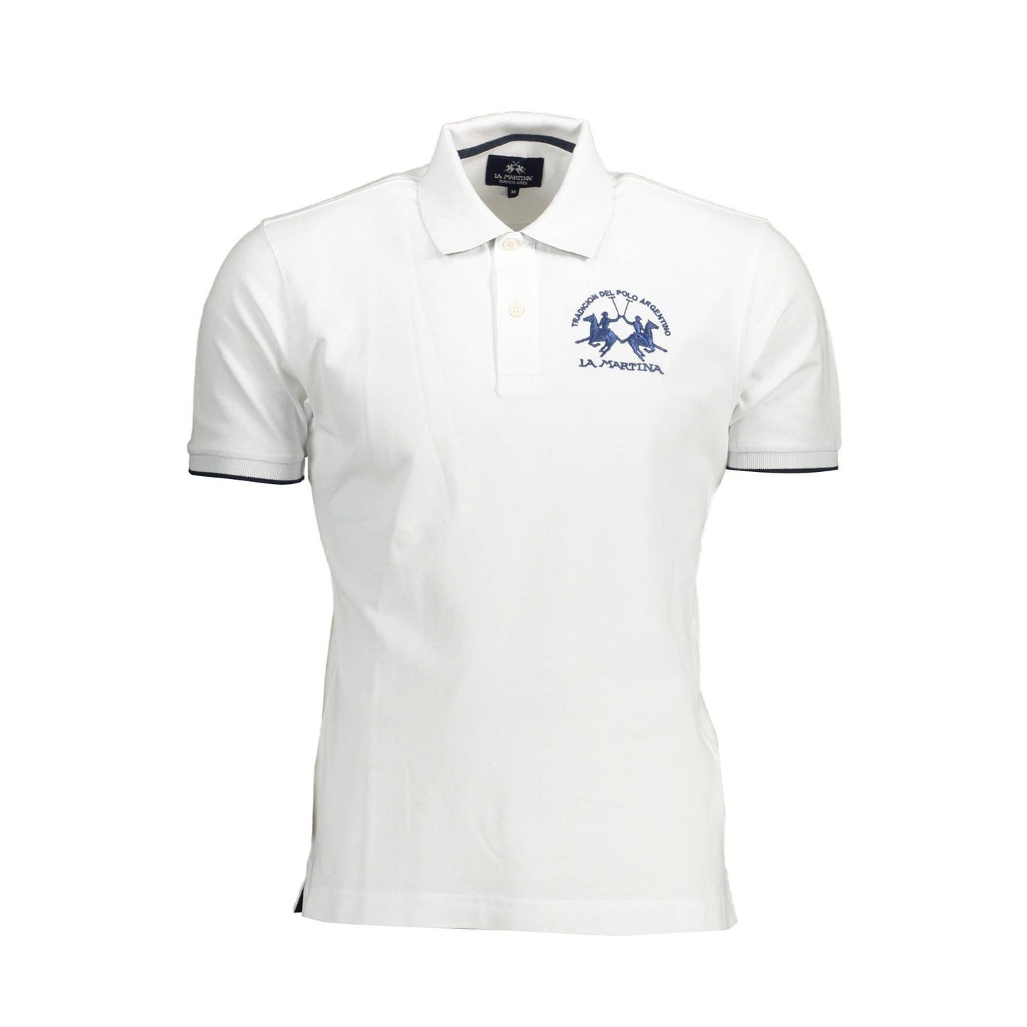 La Martina Tricou CCMP01PK001 ALB