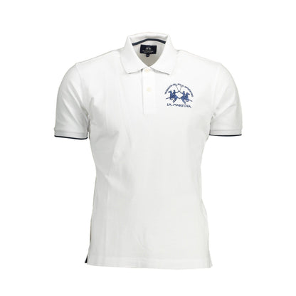 La Martina Tricou CCMP01PK001 ALB