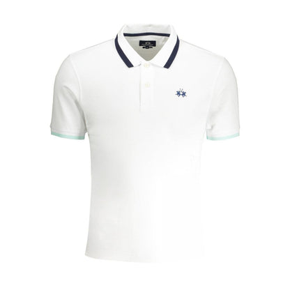 La Martina Tricou YMP006PK001 ALB
