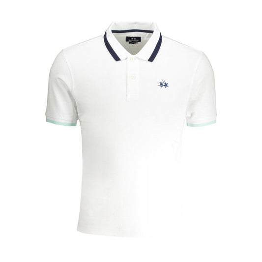 La Martina Tricou YMP006PK001 ALB