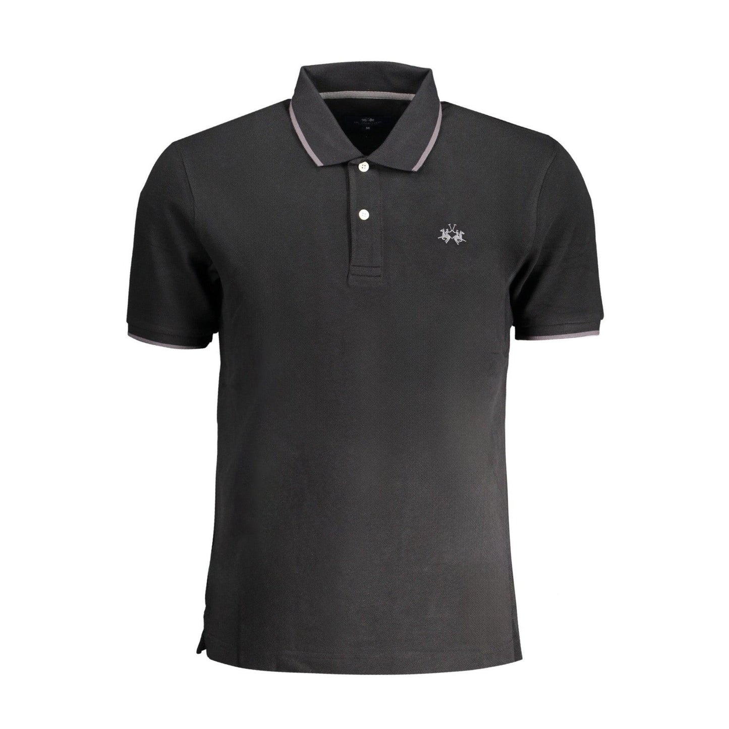 La Martina Tricou BPMP04PK031 NEGRU