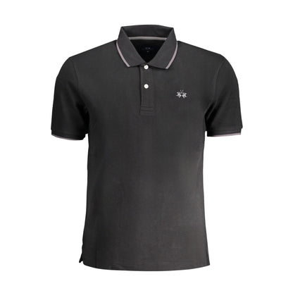 La Martina Tricou BPMP04PK031 NEGRU