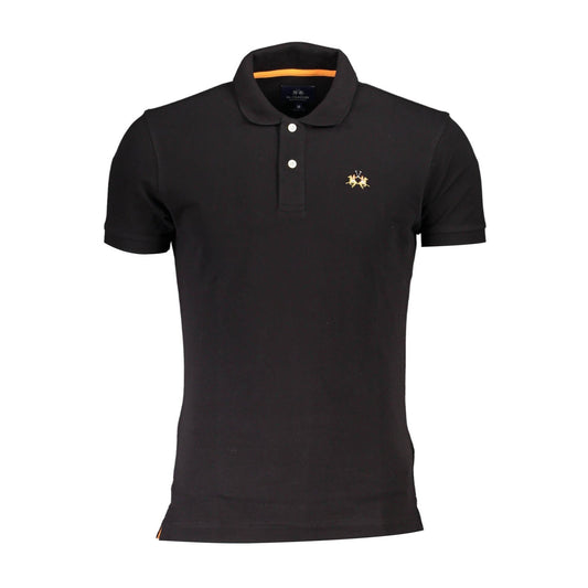 La Martina Tricou CCMP02PK001 NEGRU