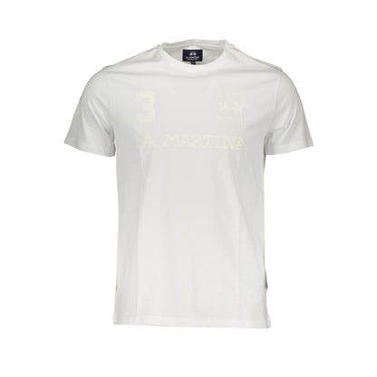 La Martina Tricou XMR309JS206 ALB