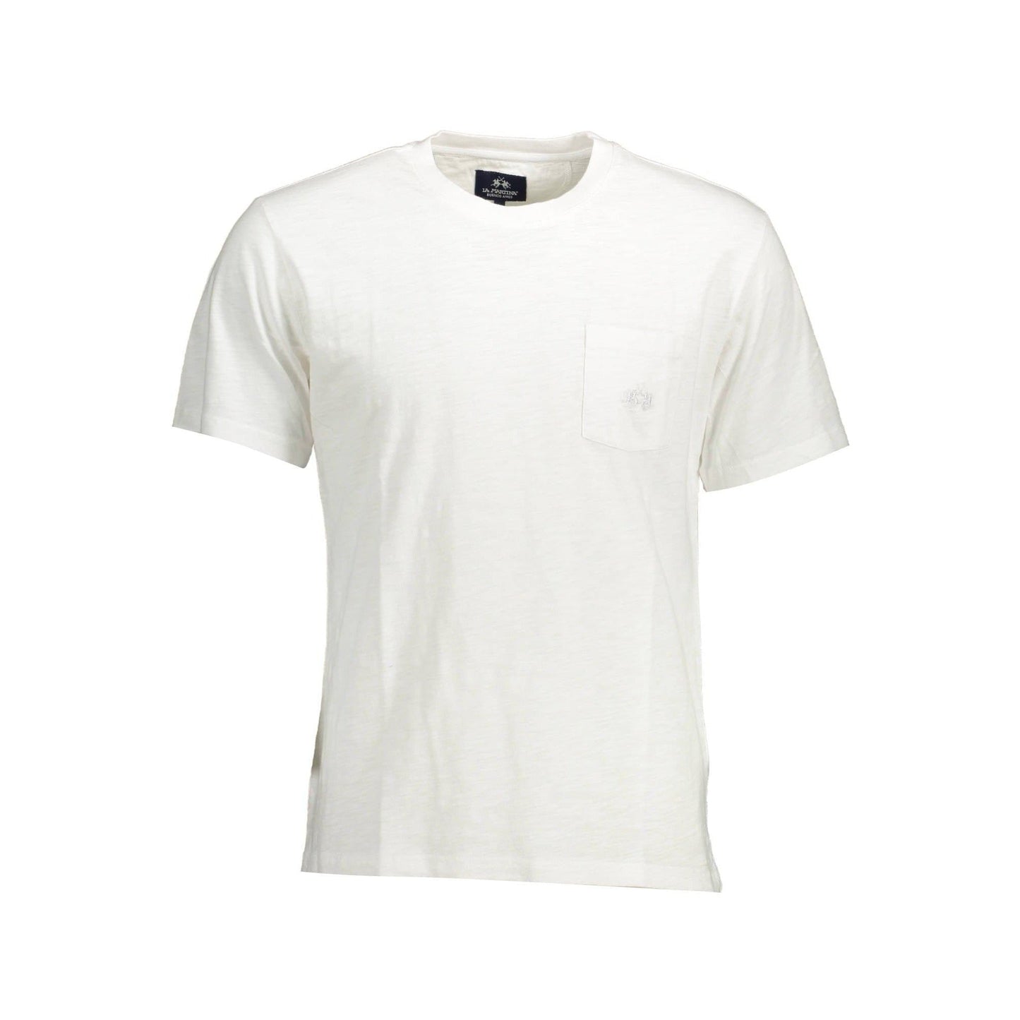 La Martina Tricou TMR006JS259 ALB