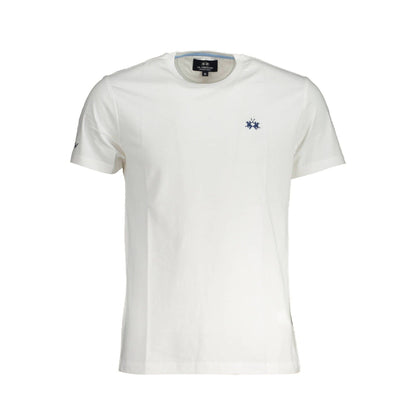 La Martina Tricou XMR010JS206 ALB