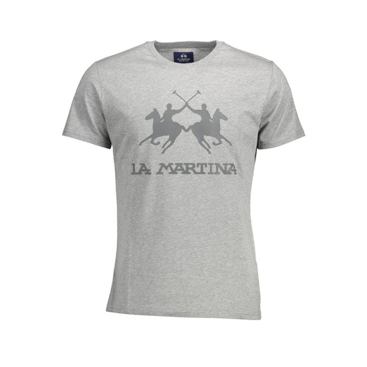 La Martina Tricou CCMR05JS206 GRI