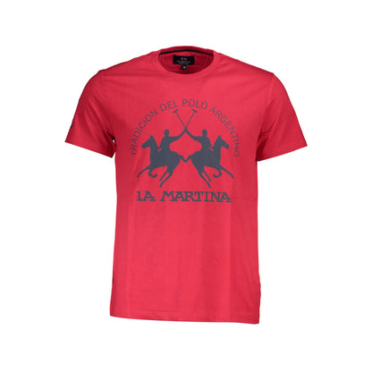 La Martina Tricou XMR011JS206 ROȘU