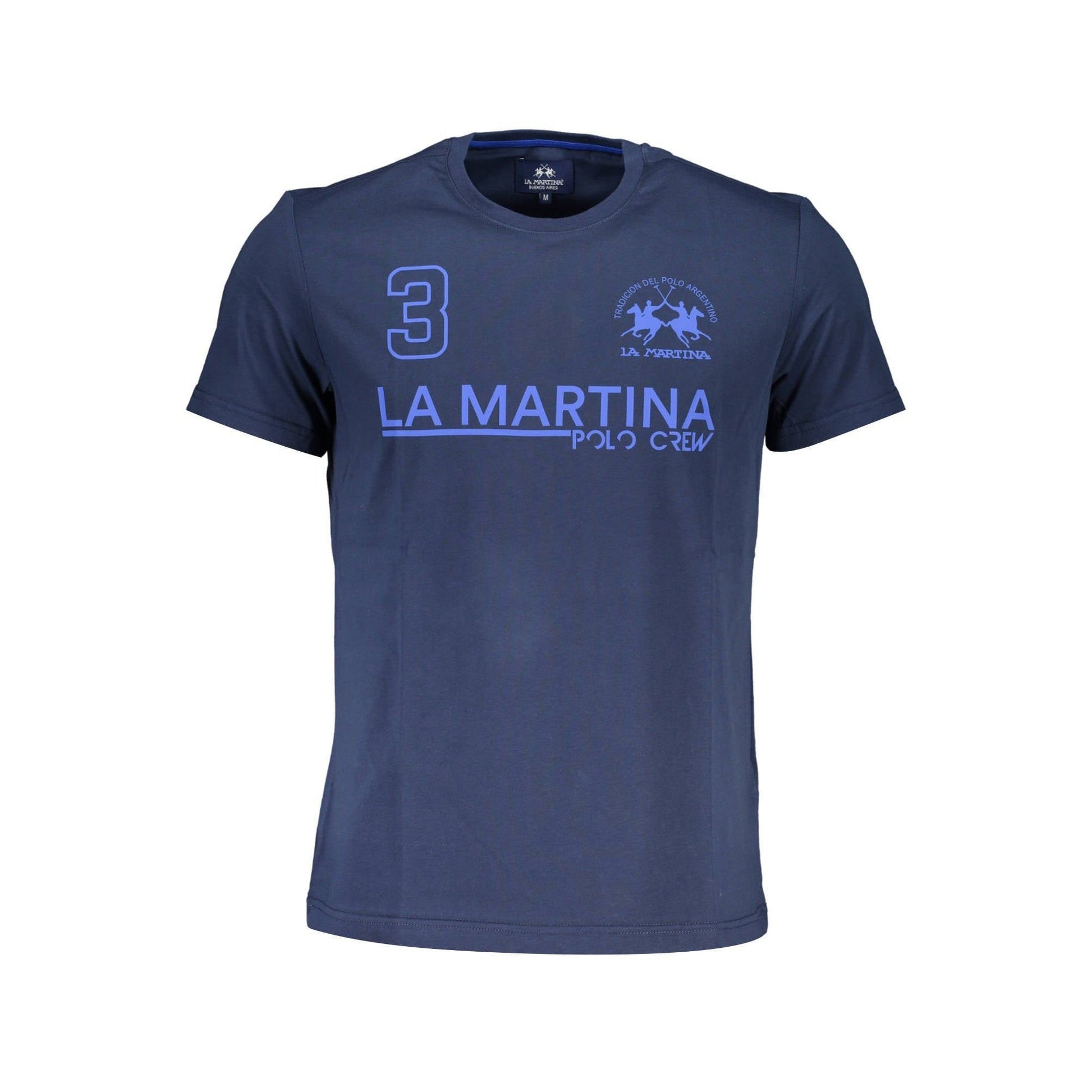La Martina Tricou XMR310JS206 BLEUMARIN