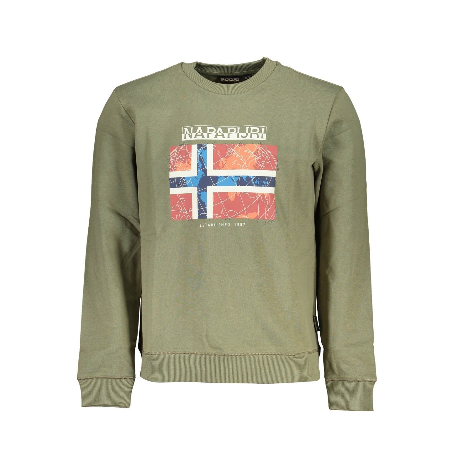 Napapijri Hanorac NP0A4HEBBGUIROC1 VERDE