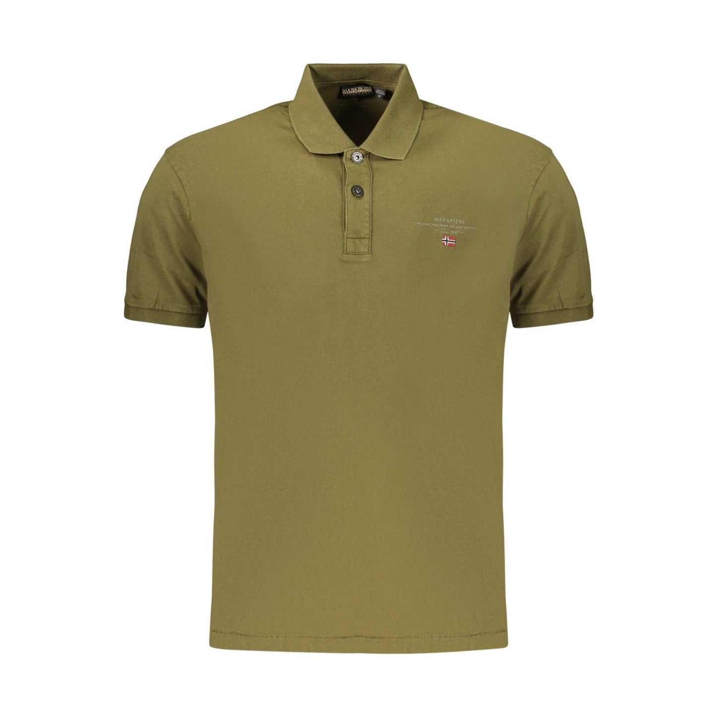 Napapijri Tricou NP0A4GB4ELBASJERSEY VERDE