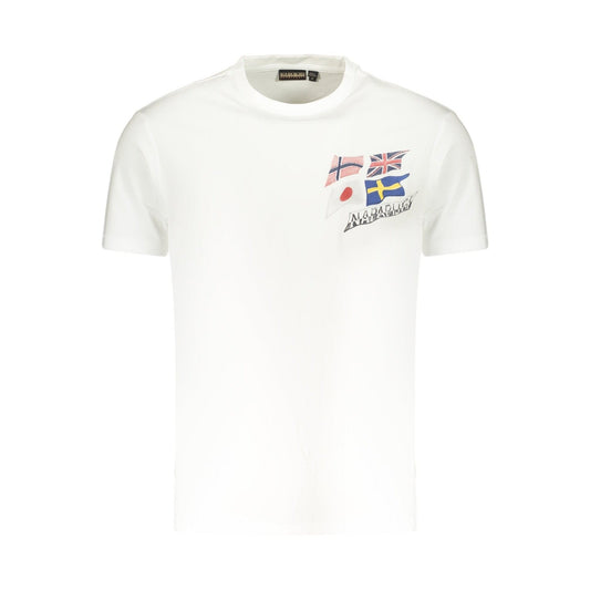 Napapijri Tricou NP0A4FZBSMAHSASS ALB 2