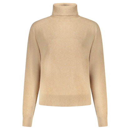 Pepe Jeans Pulover PL7000036CORALINEROLLEDCOLLAR BEJ