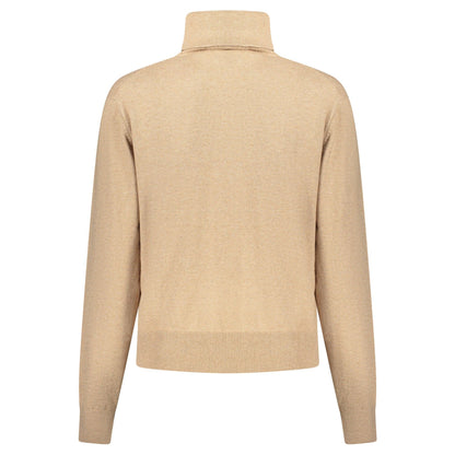 Pepe Jeans Pulover PL7000036CORALINEROLLEDCOLLAR BEJ