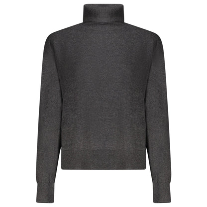 Pepe Jeans Pulover PL7000036CORALINEROLLEDCOLLAR NEGRU