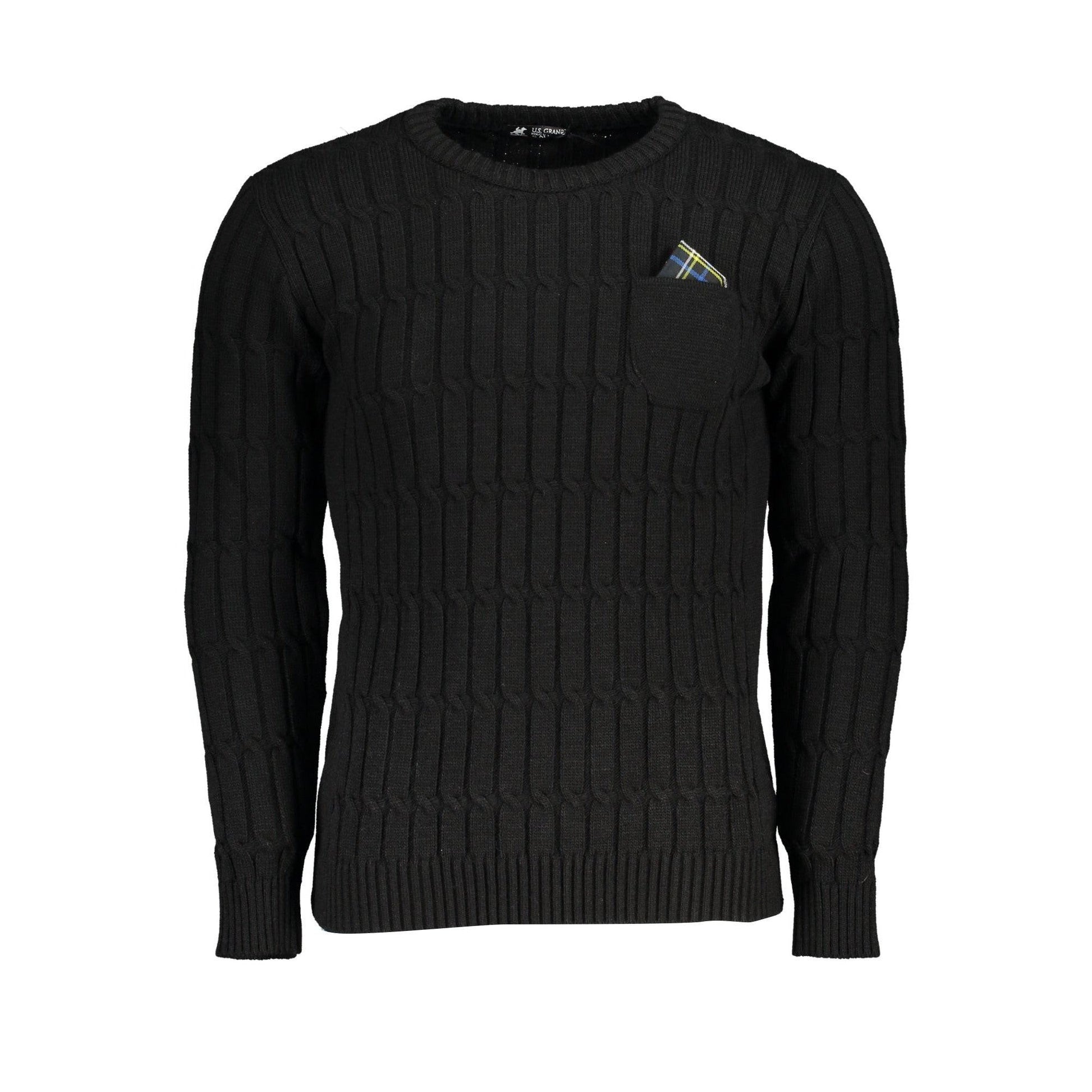 US Grand Polo Pulover USTR954 NEGRU