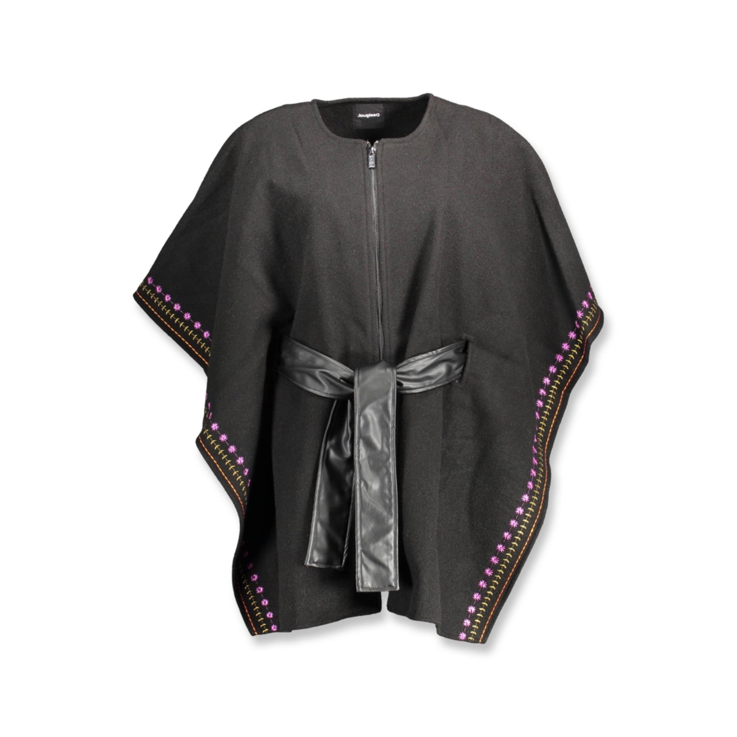 Desigual Poncho 22WAIA38 NEGRU