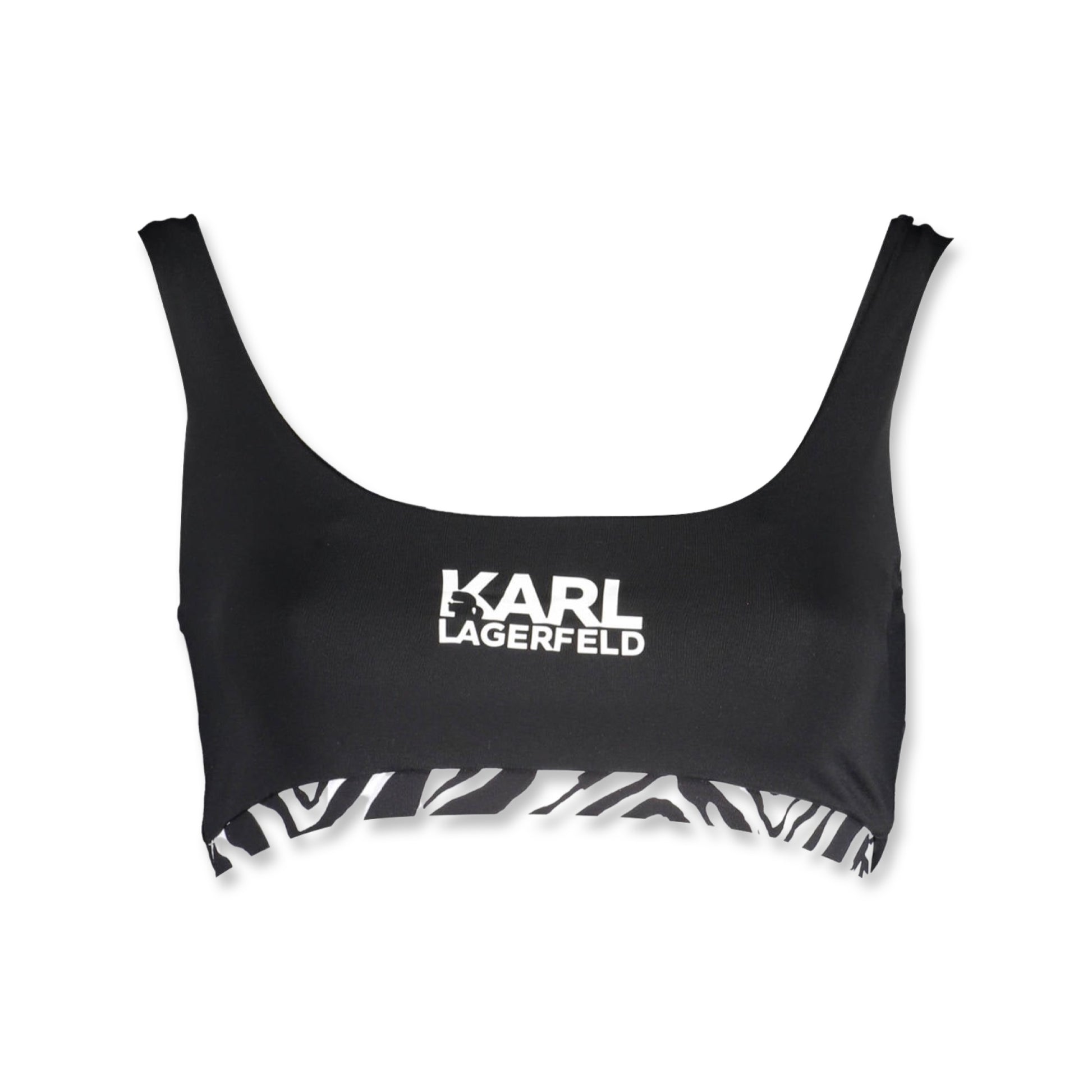 Karl Lagerfeld Sutien de baie KL22WTP24 NEGRU