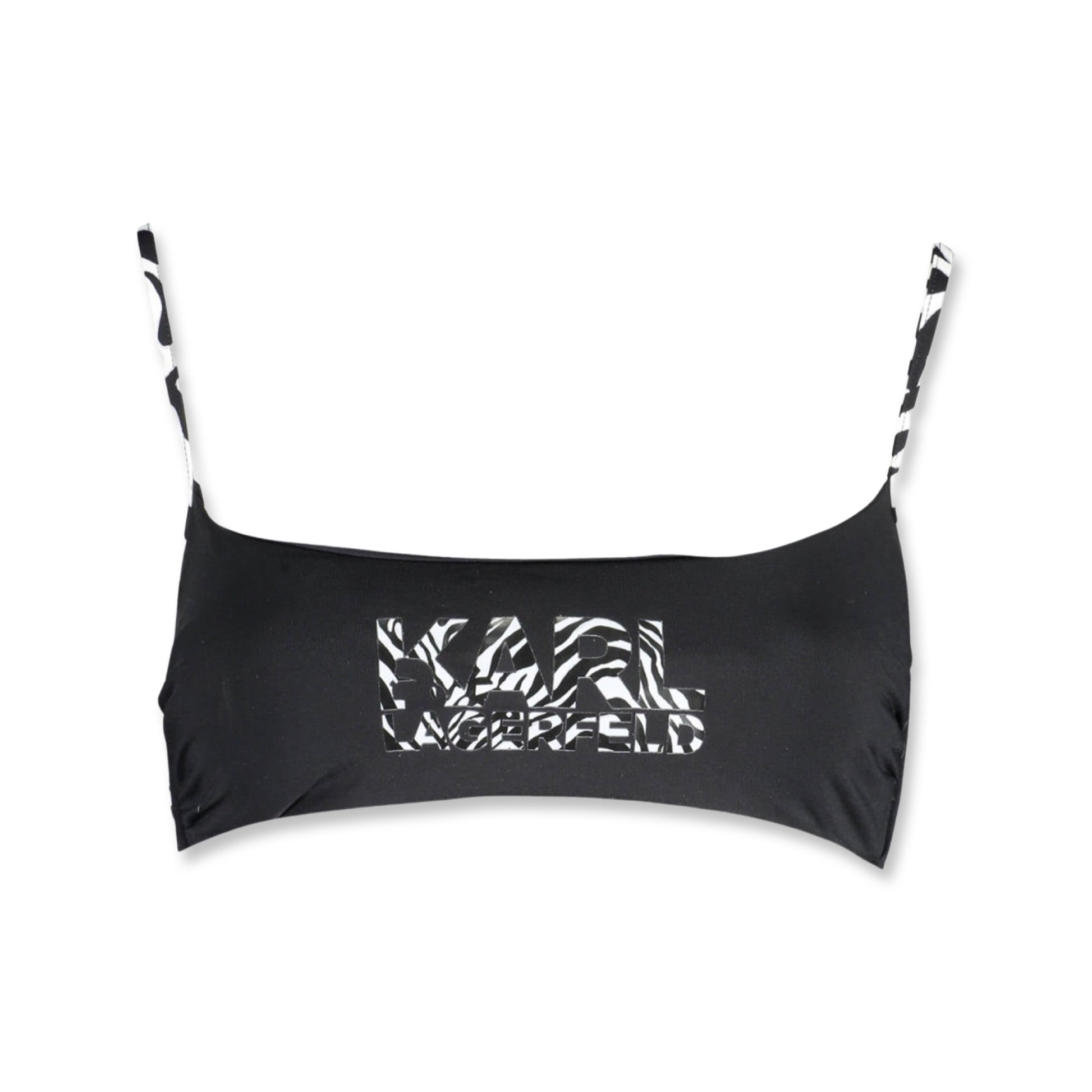 Karl Lagerfeld Sutien de baie KL22WTP26 NEGRU